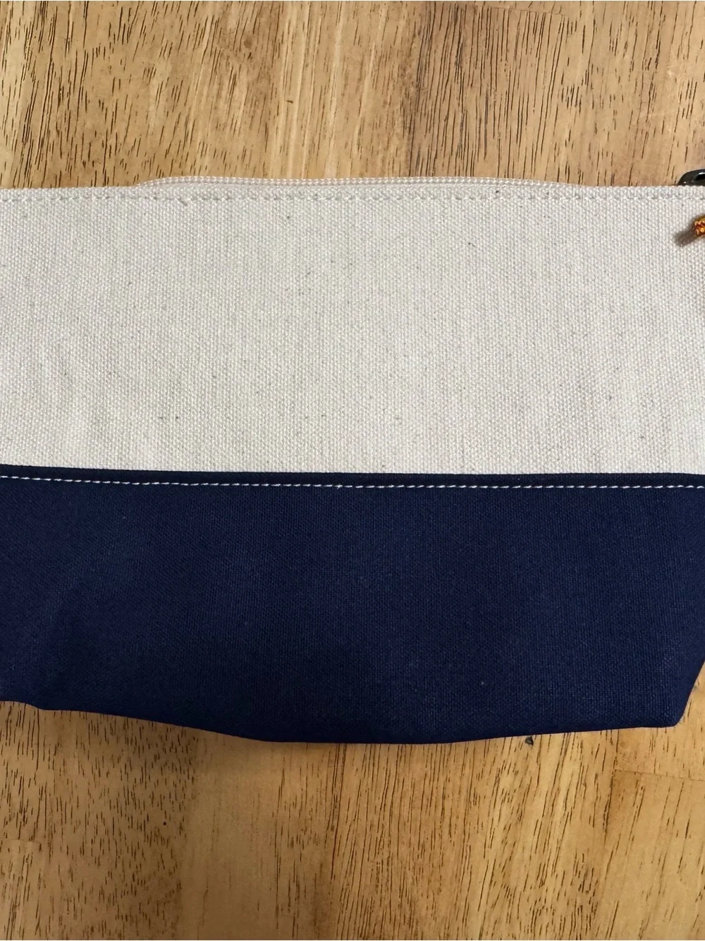 L.L. Bean Boat & Tote Pouch Insert, Navy Blue Canvas, Travel Makeup